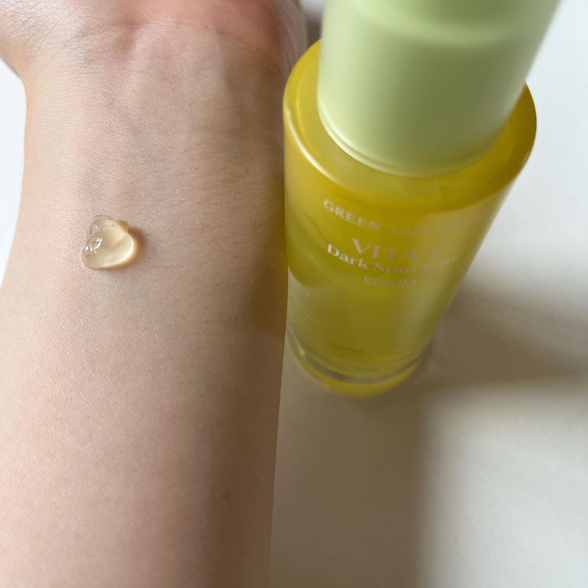 goodal  ビタC ダークスポット トーンアップ クリームのクチコミ「.
 #グーダル  
ビタCシリーズ！

#ビタcダークスポットセラム  
ペタペタとした使用.....」（2枚目）