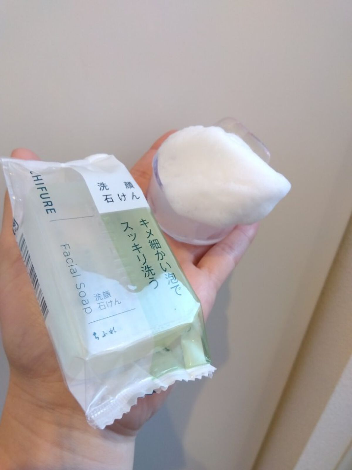 洗顔 石けん （枠練り）/ちふれ/洗顔石鹸を使ったクチコミ（2枚目）