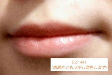ルージュ ディオール 441 ミネラル ピーチ サテン (スプリング コレクション2022数量限定色)（生産終了）/Dior/口紅の画像