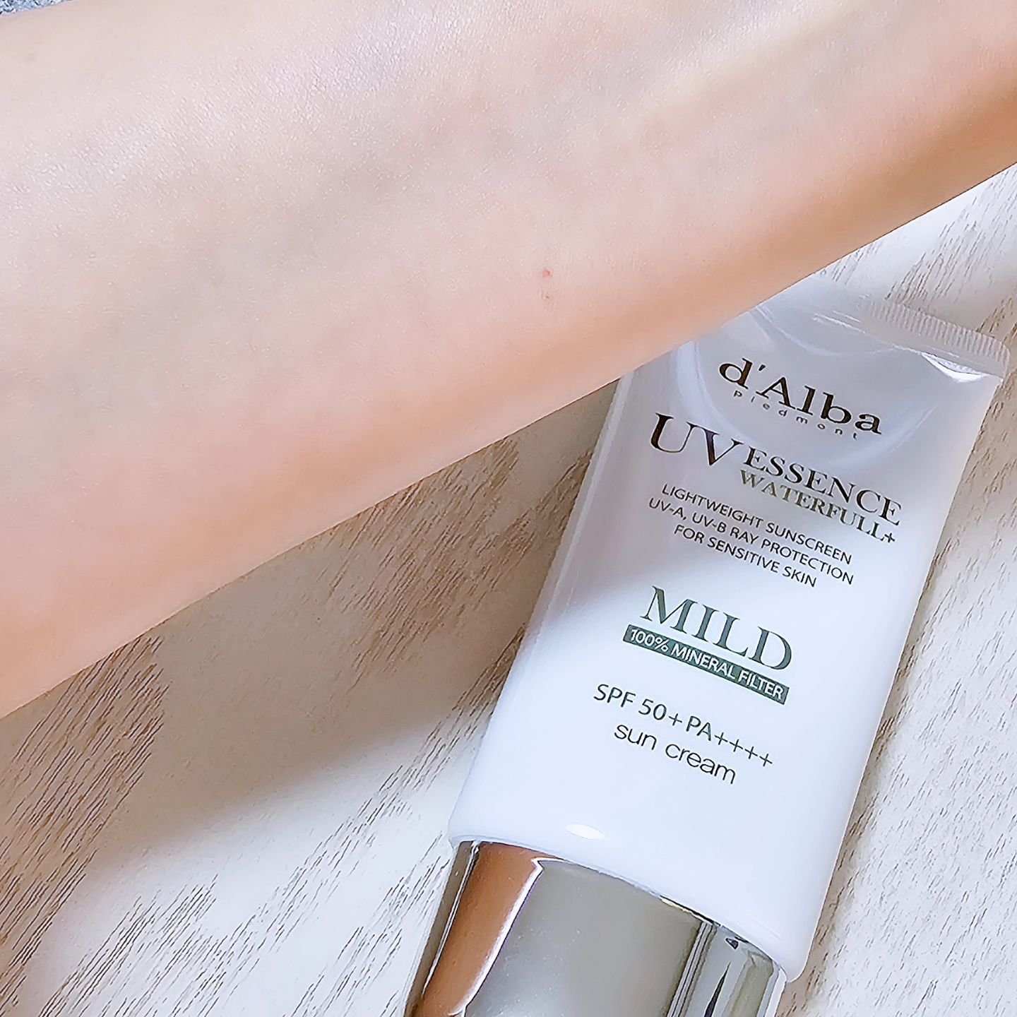 ウォータフルマイルドサンクリーム/ダルバ/日焼け止めクリームを使ったクチコミ（3枚目）