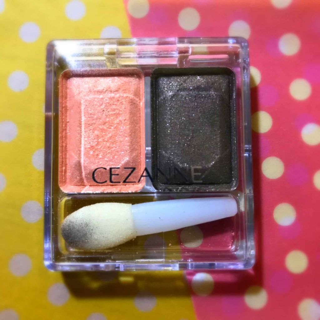 ツーカラー アイシャドウ ラメシリーズ/CEZANNE/アイシャドウパレットを使ったクチコミ(1枚目)