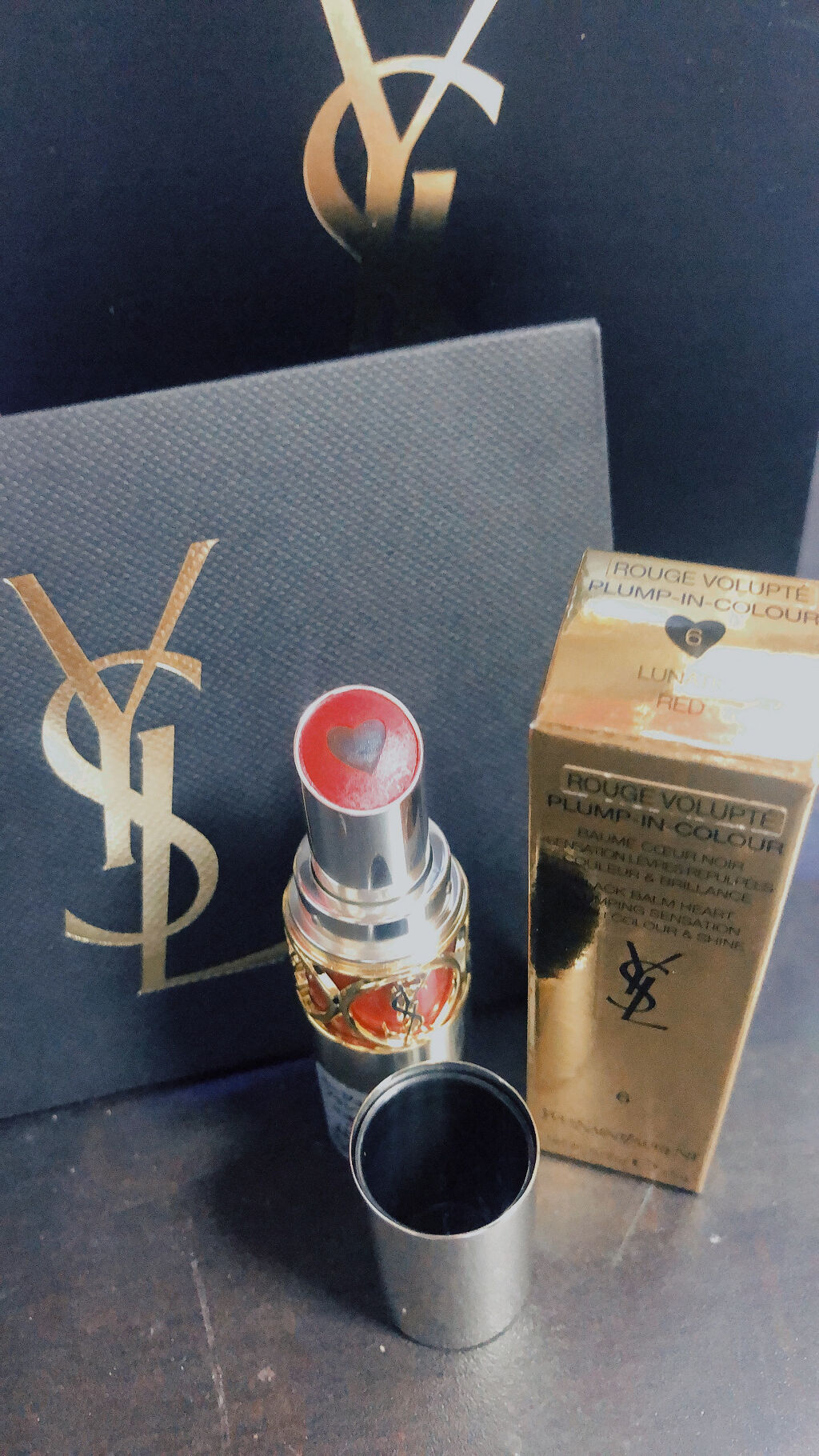 ヴォリュプテ プランプインカラー/YVES SAINT LAURENT BEAUTE/口紅を使ったクチコミ（1枚目）