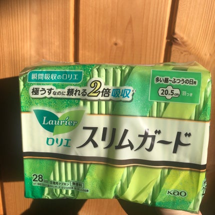 スリムガード(多い昼~ふつうの日用羽つき 28コ入)/ロリエ/ナプキンを使ったクチコミ(1枚目)