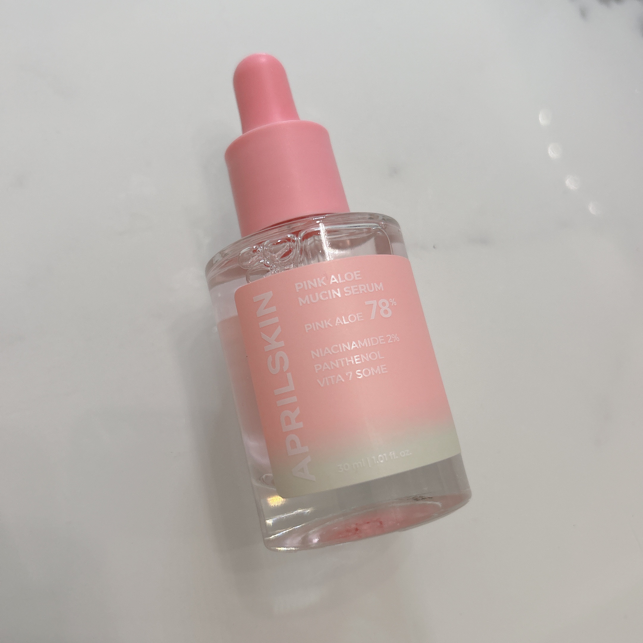 ピンクアロエムチンセラム/APRILSKIN/美容液を使ったクチコミ（3枚目）