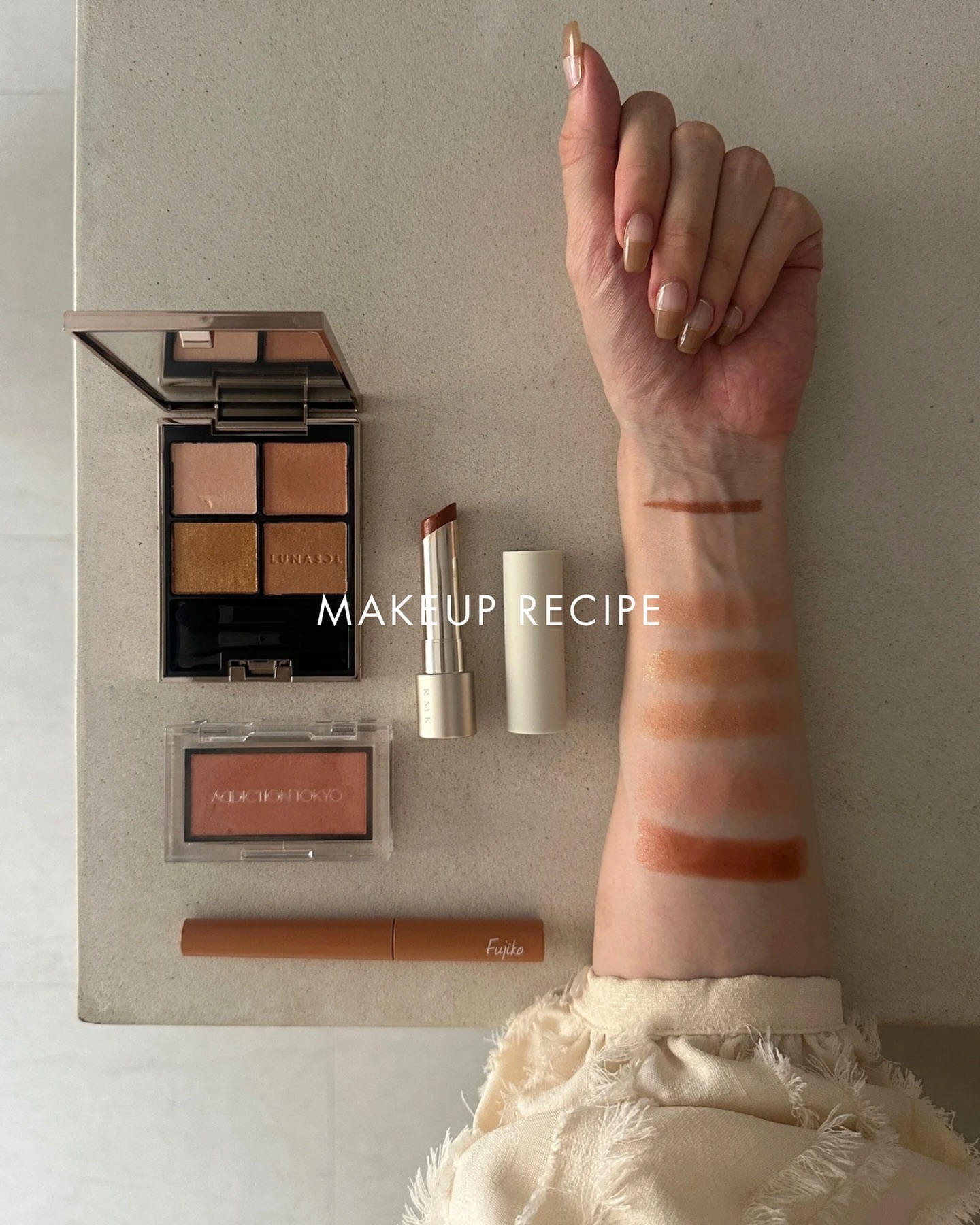 どイエベの今1番好きな一軍コスメ♡
⁡
⁡
1stイエベ春 / 2ndイエベ秋の私の
一軍コスメの使ったメイクレシピをまとめました♡
⁡
ルナソルのアイシャドウに、
RMKのリップを合わせて
オレンジメイクにすると可愛くてハマってます♡
⁡