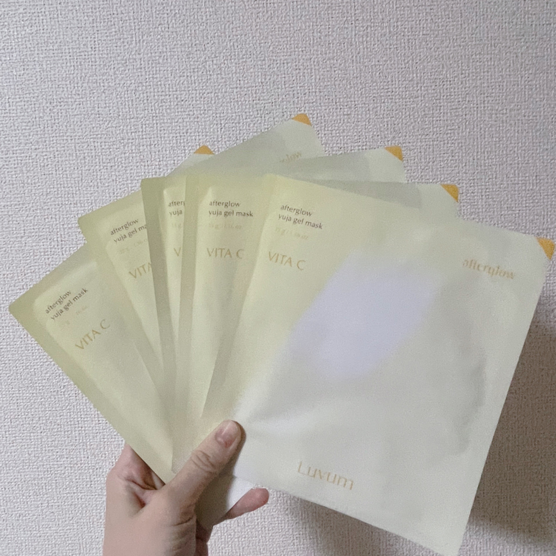 ラビューム アフターグロウ ゆずゲルマスク/Luvum/シートマスク・パックを使ったクチコミ（2枚目）