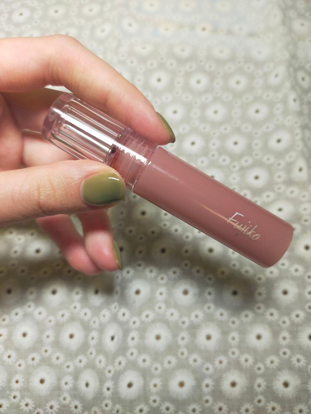 ニュアンスラップティント 03 珊瑚ブラウン/Fujiko/リップティントを使ったクチコミ（3枚目）