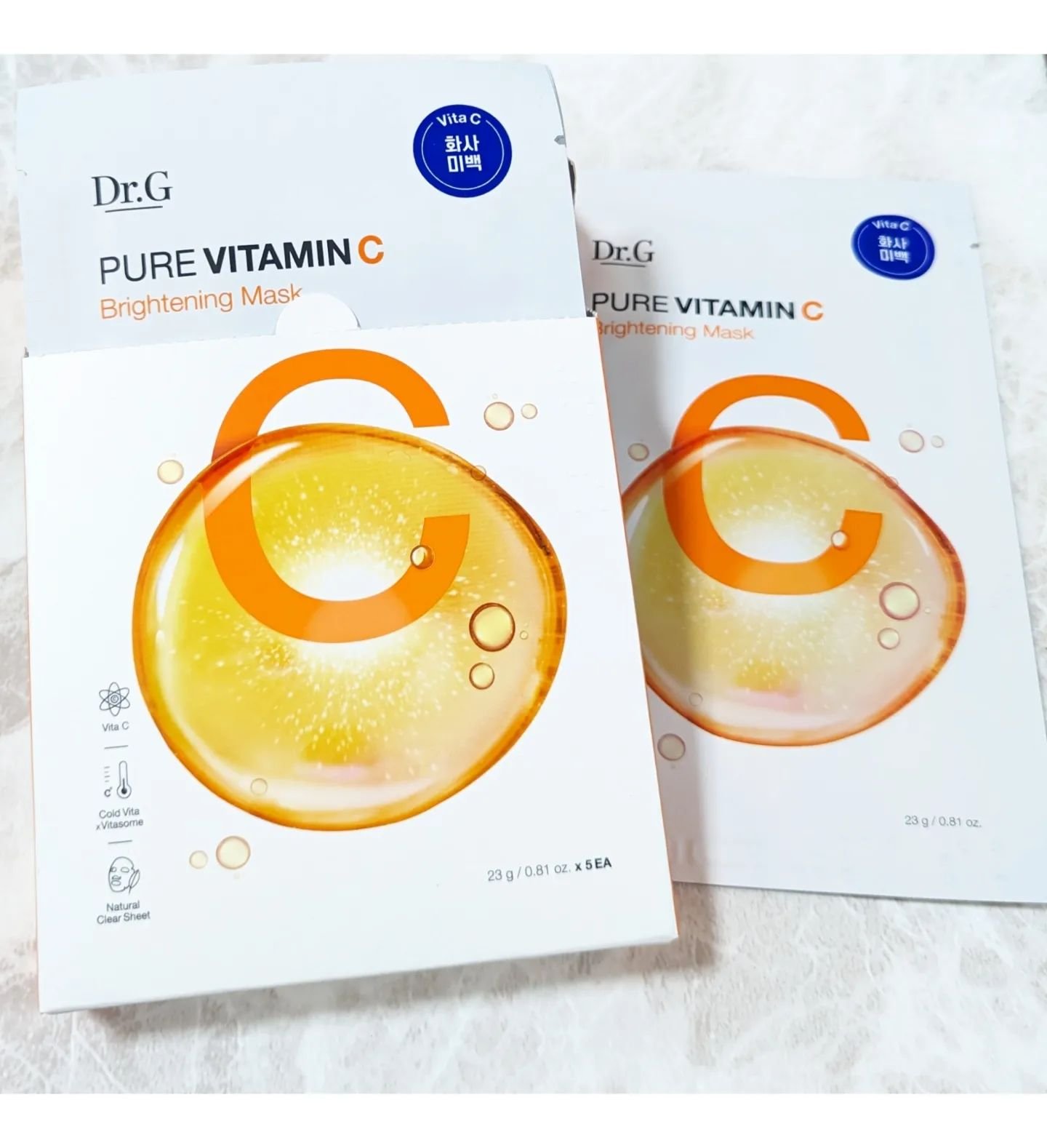 ドクタージー ピュア ビタミンC ブライトニングマスク/Dr.G/シートマスク・パックを使ったクチコミ（2枚目）