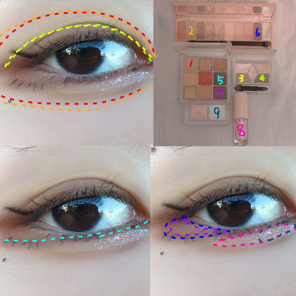 シュガー トゥインクル リキッド シャドウ/PERIPERA/リキッドアイシャドウを使ったクチコミ（3枚目）