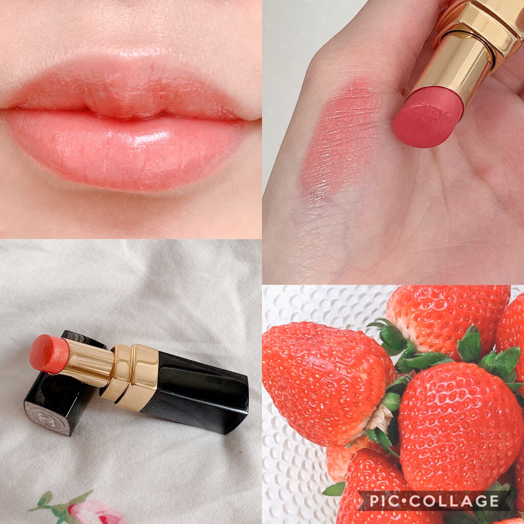 ルージュ ココ フラッシュ 132 フラッシュド/CHANEL/口紅を使ったクチコミ（2枚目）