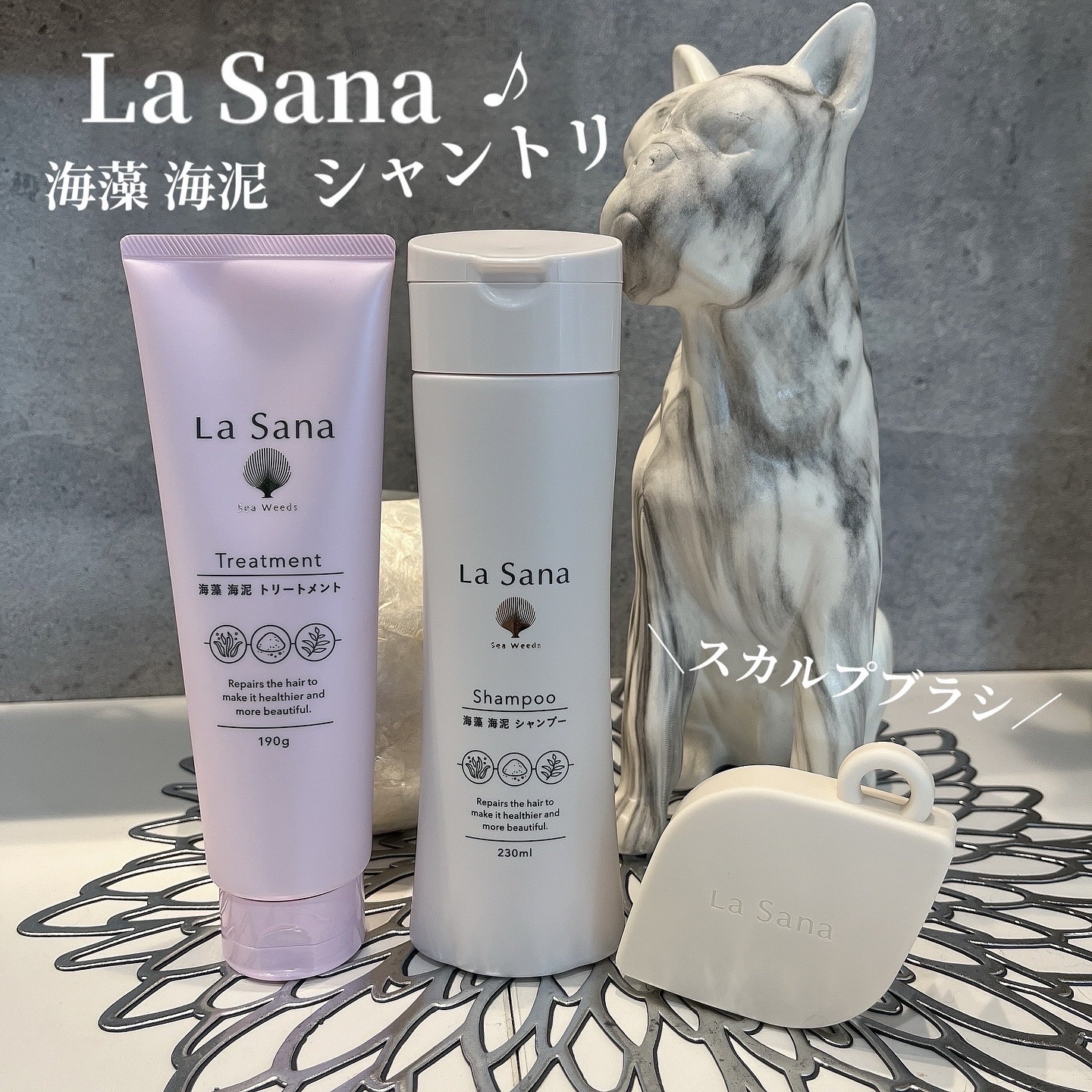 ラサーナ 海藻 海泥 シャンプー／トリートメント/ラサーナ/市販シャンプーを使ったクチコミ（1枚目）