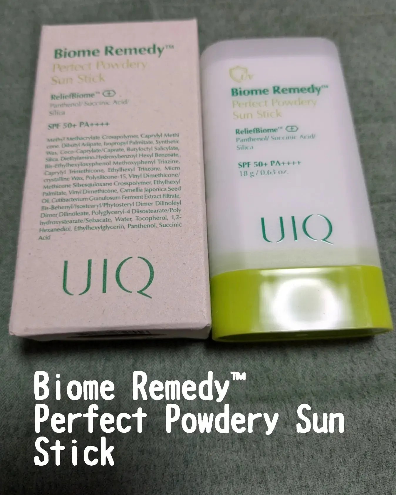 バイオームパーフェクトさらさらUVスティック/UIQ/日焼け止めスティックを使ったクチコミ（1枚目）