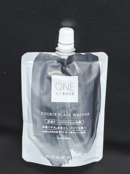 ダブル ブラック ウォッシャー/ONE BY KOSE/その他洗顔料を使ったクチコミ(1枚目)