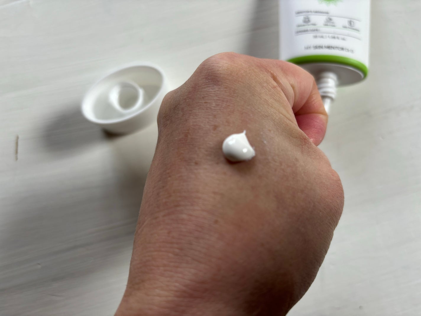 グリーンマイルドアップサンプラス/Dr.G/日焼け止めクリームを使ったクチコミ(2枚目)