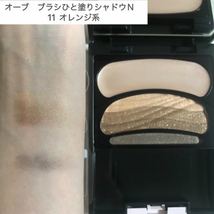 ブラシひと塗りシャドウN/オーブ/アイシャドウパレットを使ったクチコミ(2枚目)