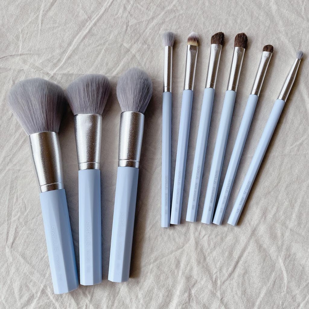 SIXPLUS 八角メイクブラシ9本セット—Inspiration シリーズ/SIXPLUS/メイクブラシを使ったクチコミ(2枚目)