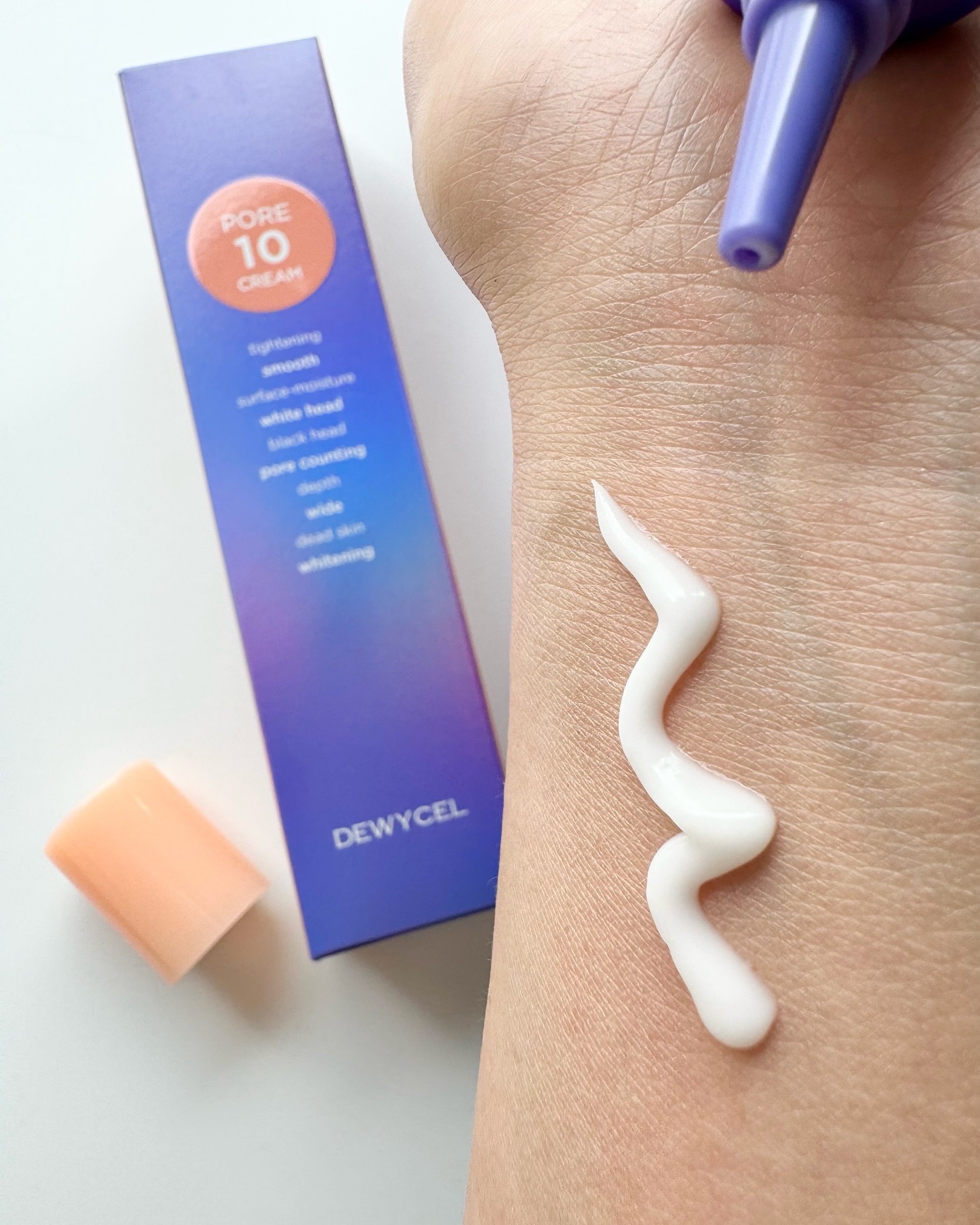 ポアーテンクリーム/DEWYCEL/化粧下地を使ったクチコミ（3枚目）
