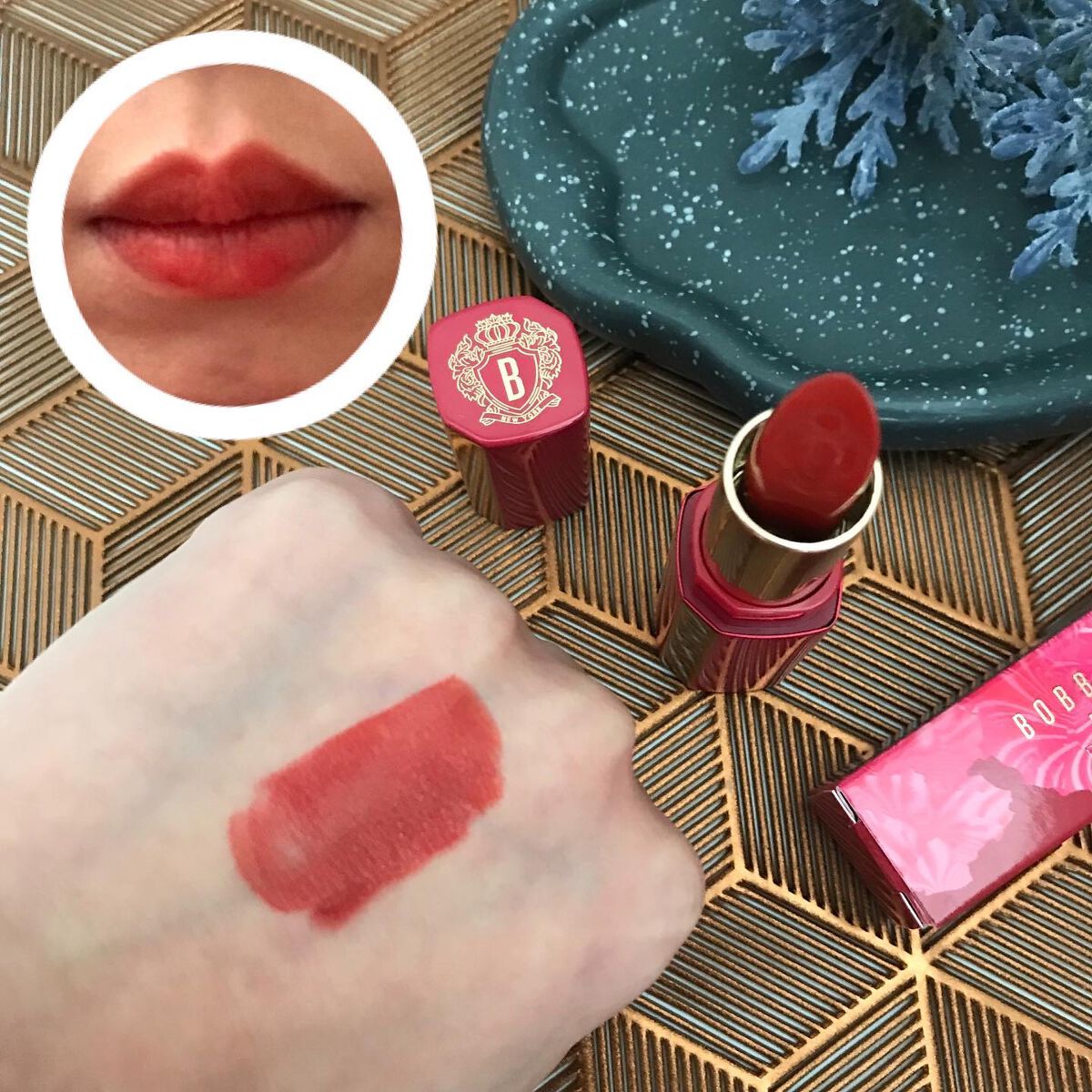 リュクス リップスティック  L39 スパイスドメイプル(STRUCK BY LUXE COLLECTION)/BOBBI BROWN/口紅を使ったクチコミ（3枚目）