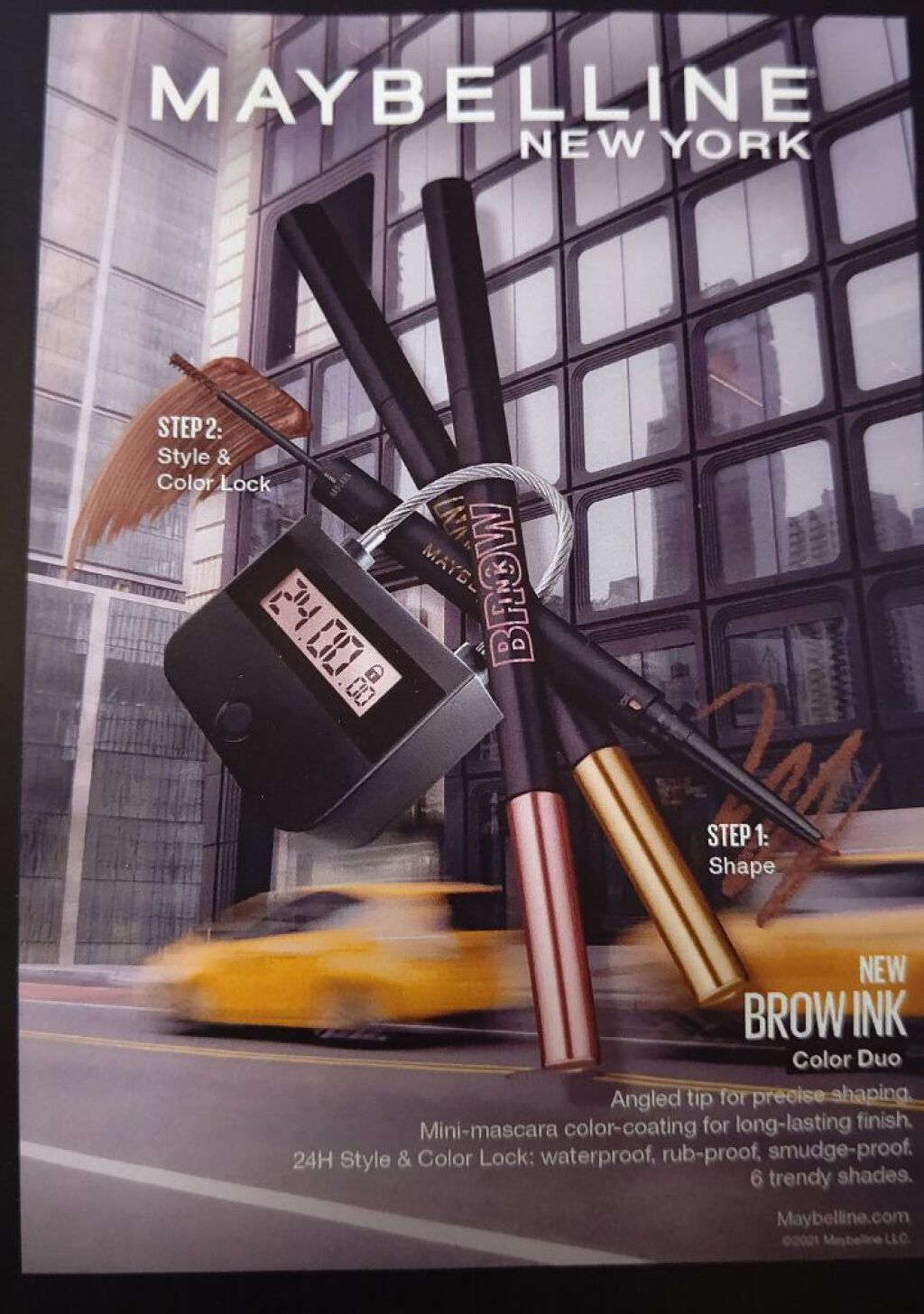 ブロウインク カラーティントデュオ/MAYBELLINE NEW YORK/眉ティントを使ったクチコミ（1枚目）