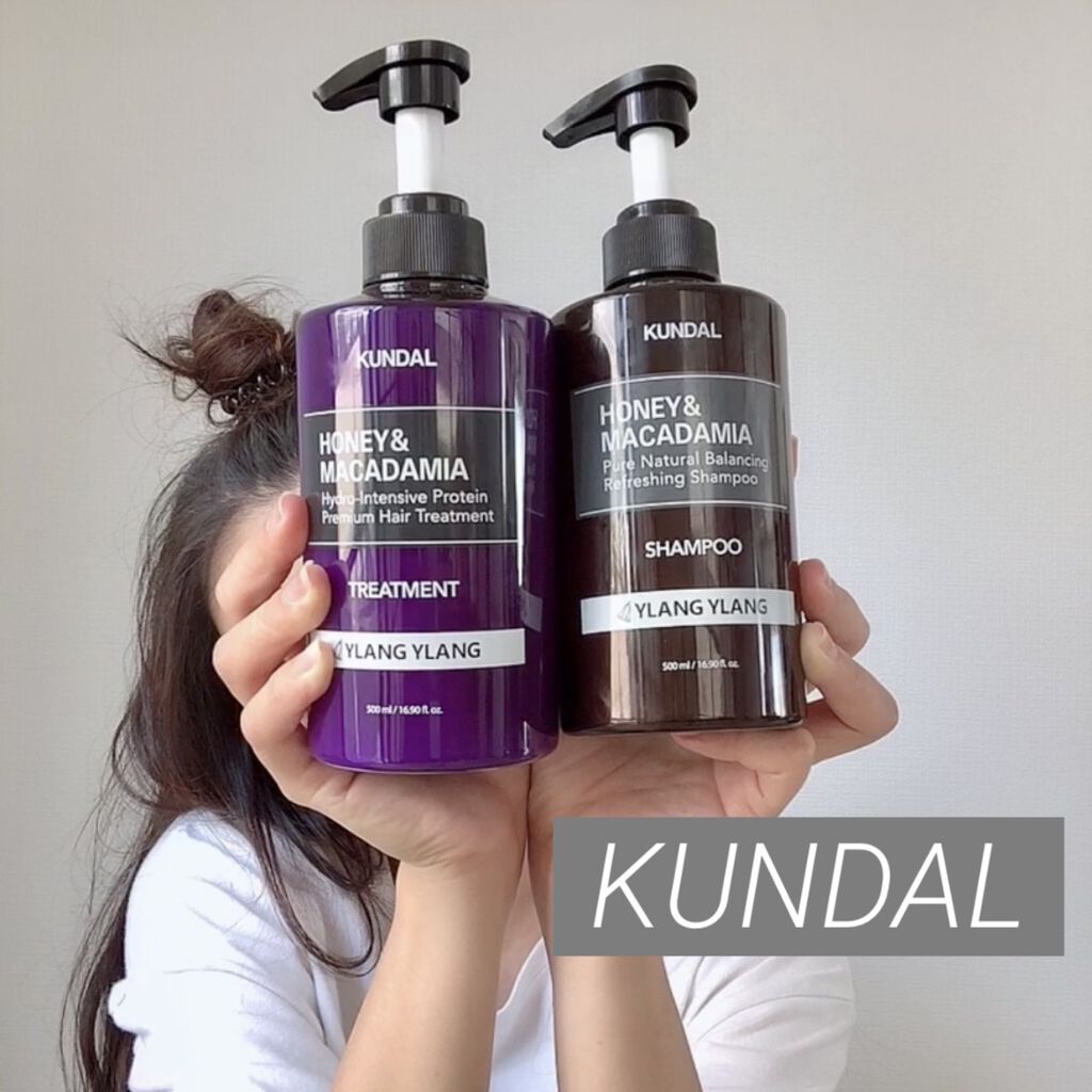ロングヘアの強い味方𖤐´-

KUNDAL
ハニー＆マカダミア ナチュラルシャンプー
イランイラン Ylang ylang

ロングヘアを維持するためには必須!!
KUNDALのシャンプーは香りも良くてお気に入りです𓈒 𓂂𓏸

#韓