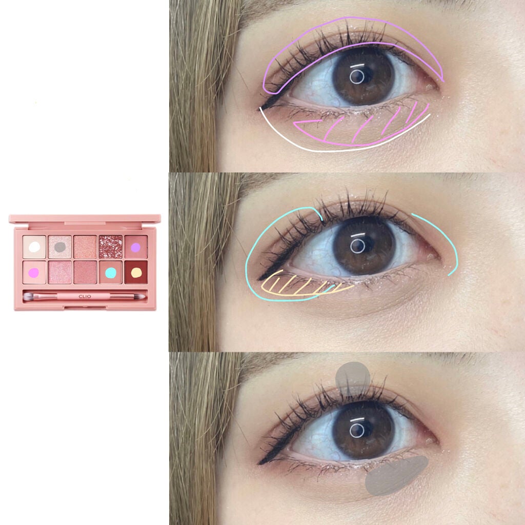 プロ アイ パレット/CLIO/アイシャドウパレットを使ったクチコミ(2枚目)