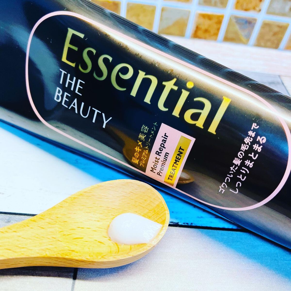 THE BEAUTY 髪のキメ美容プレミアムトリートメント<モイストリペアプレミアム>/エッセンシャル/洗い流すヘアトリートメントを使ったクチコミ(2枚目)