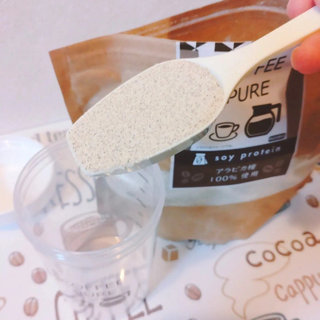 COFFEE PURE(ソイプロテイン)/ピュアパートナー/ソイプロテインを使ったクチコミ(3枚目)
