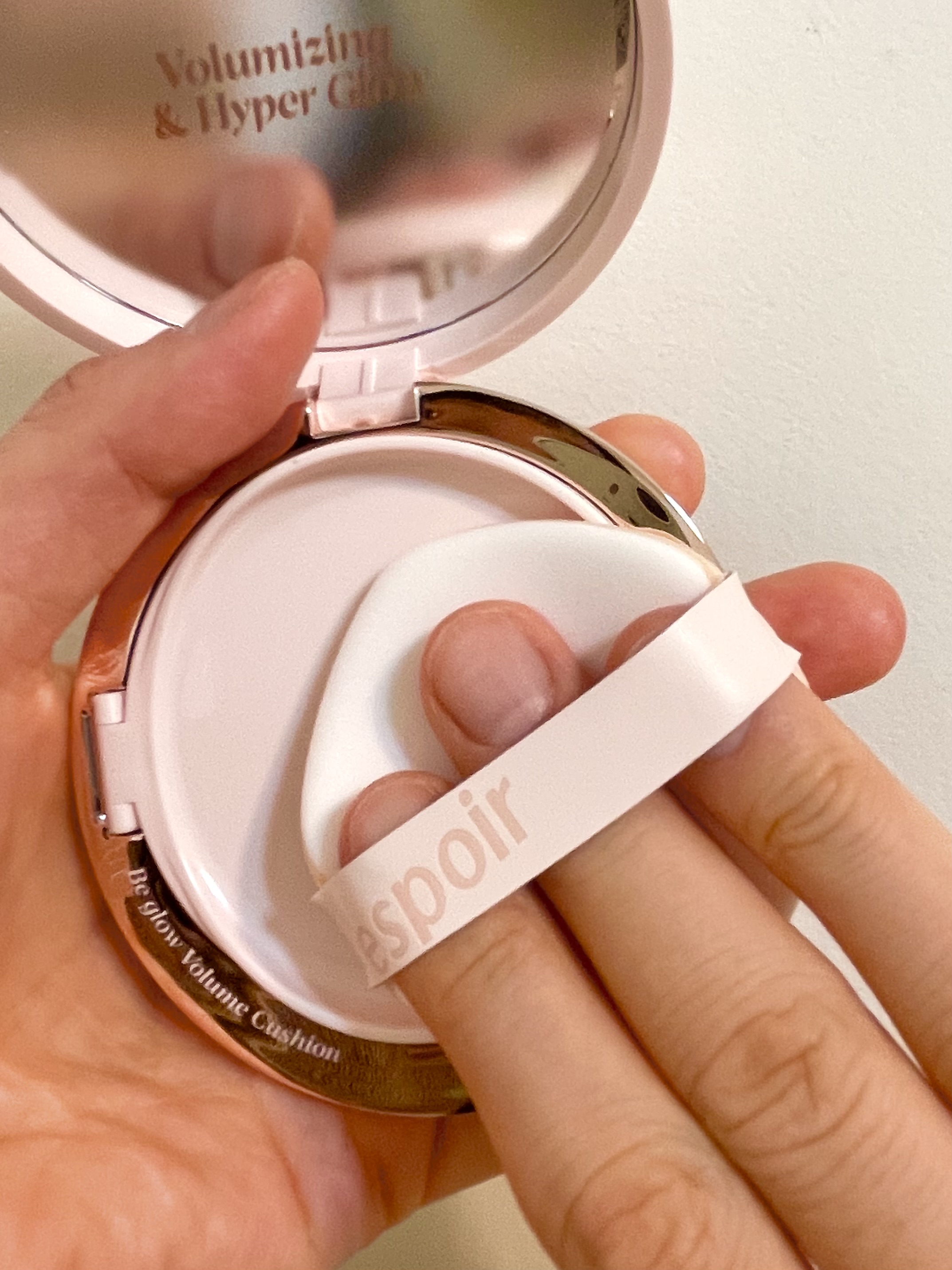 エスポア ビーグロー ボリュームクッション 23 ベージュ/espoir/クッションファンデーションを使ったクチコミ（2枚目）