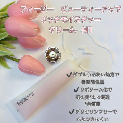 リッチモイスチャークリーム N1/PHOEBE BEAUTY UP/フェイスクリームを使ったクチコミ(3枚目)