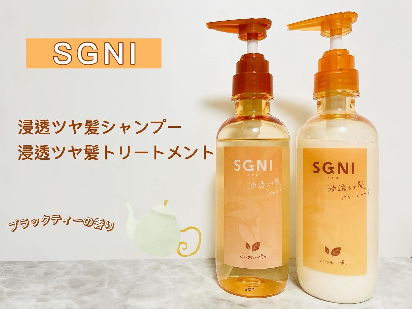スグニ 浸透ツヤ髪 シャンプー/トリートメント トリートメント本体（400ml）/SGNI/市販シャンプーを使ったクチコミ（1枚目）