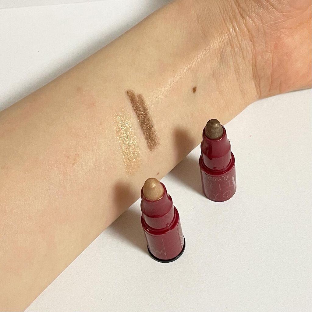 プチクレヨンアイシャドー ミニセット/インテグレート/スティックアイシャドウを使ったクチコミ（2枚目）