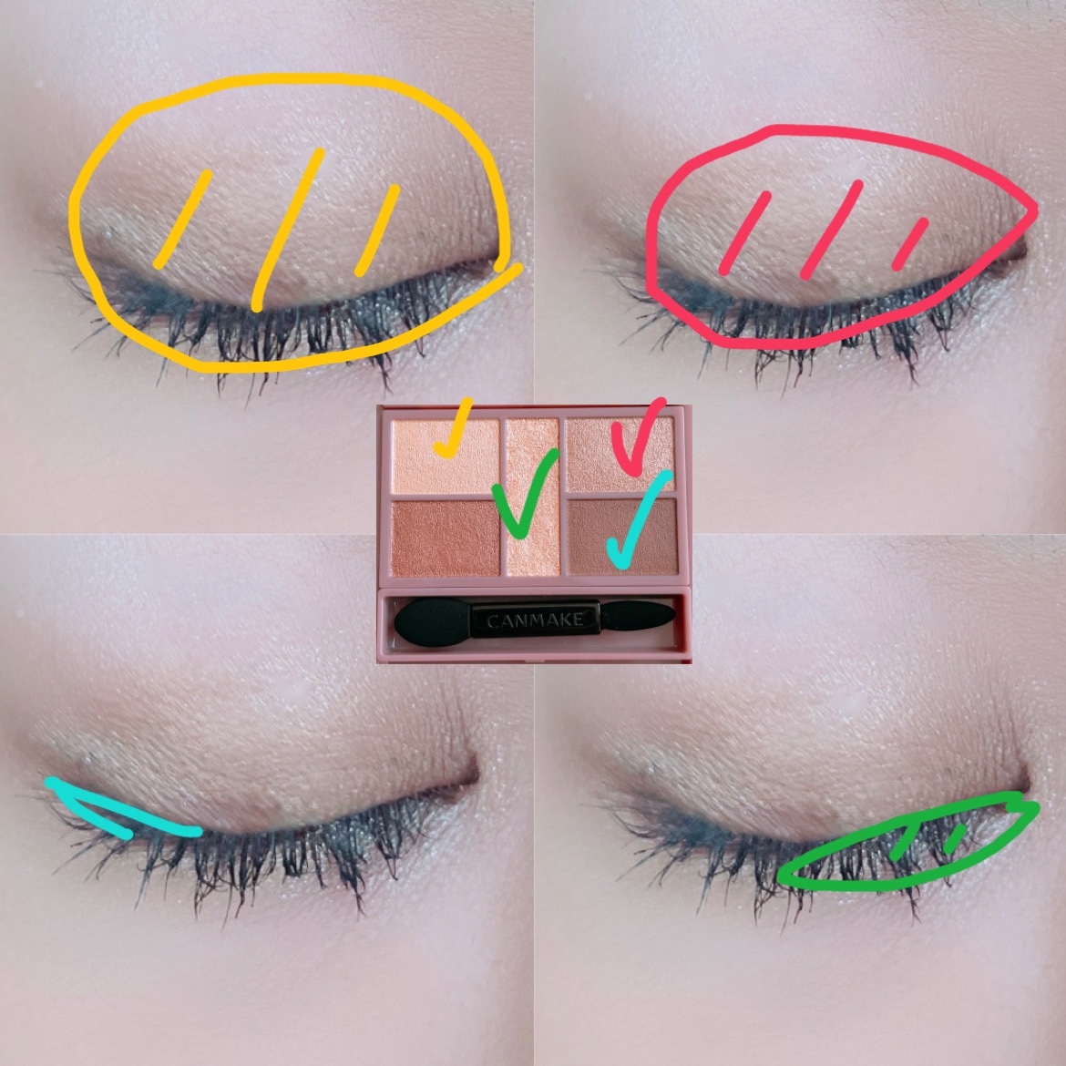 パーフェクトスタイリストアイズ/キャンメイク/アイシャドウパレットを使ったクチコミ（2枚目）