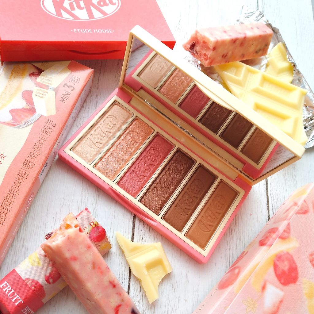 プレイカラーアイズ ミニ #キットカット ストロベリーティラミス/ETUDE/アイシャドウパレットを使ったクチコミ(1枚目)