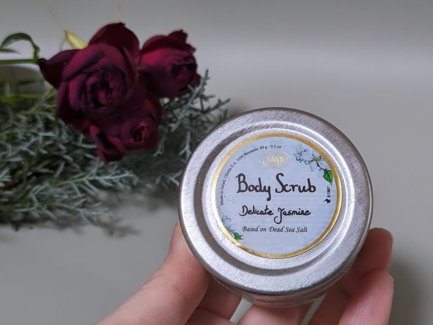 ボディスクラブ デリケート・ジャスミン/SABON/ボディスクラブを使ったクチコミ（2枚目）