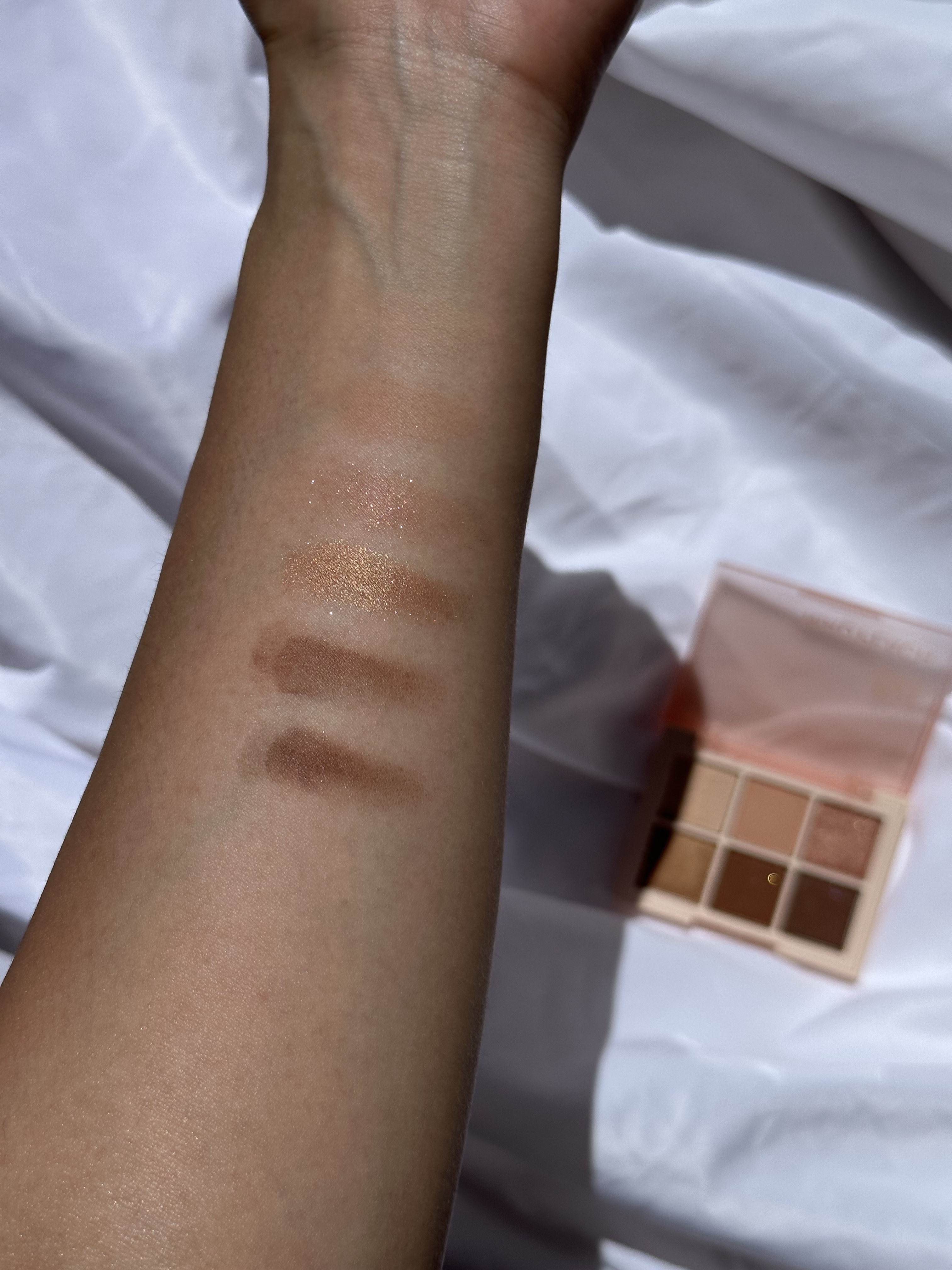 デイリームードアイシャドウパレット 02 COMPLETED BROWN/MAD PEACH/アイシャドウパレットを使ったクチコミ（2枚目）