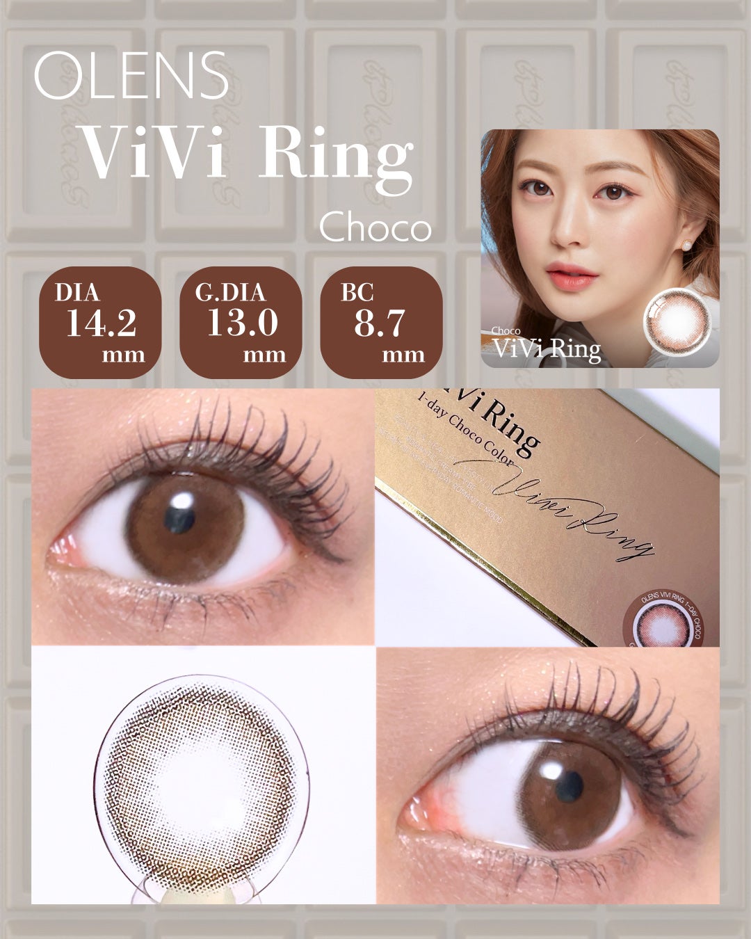 ViVi Ring 1day/OLENS/ワンデー(1DAY)カラコンを使ったクチコミ(3枚目)