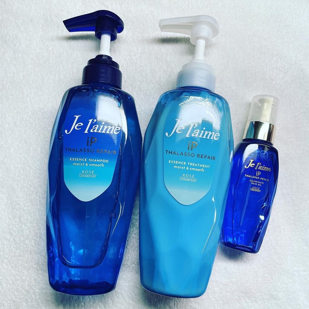 iP タラソリペア 補修美容液 シャンプー/トリートメント (モイスト＆スムース)/Je l'aime/市販シャンプーを使ったクチコミ（1枚目）