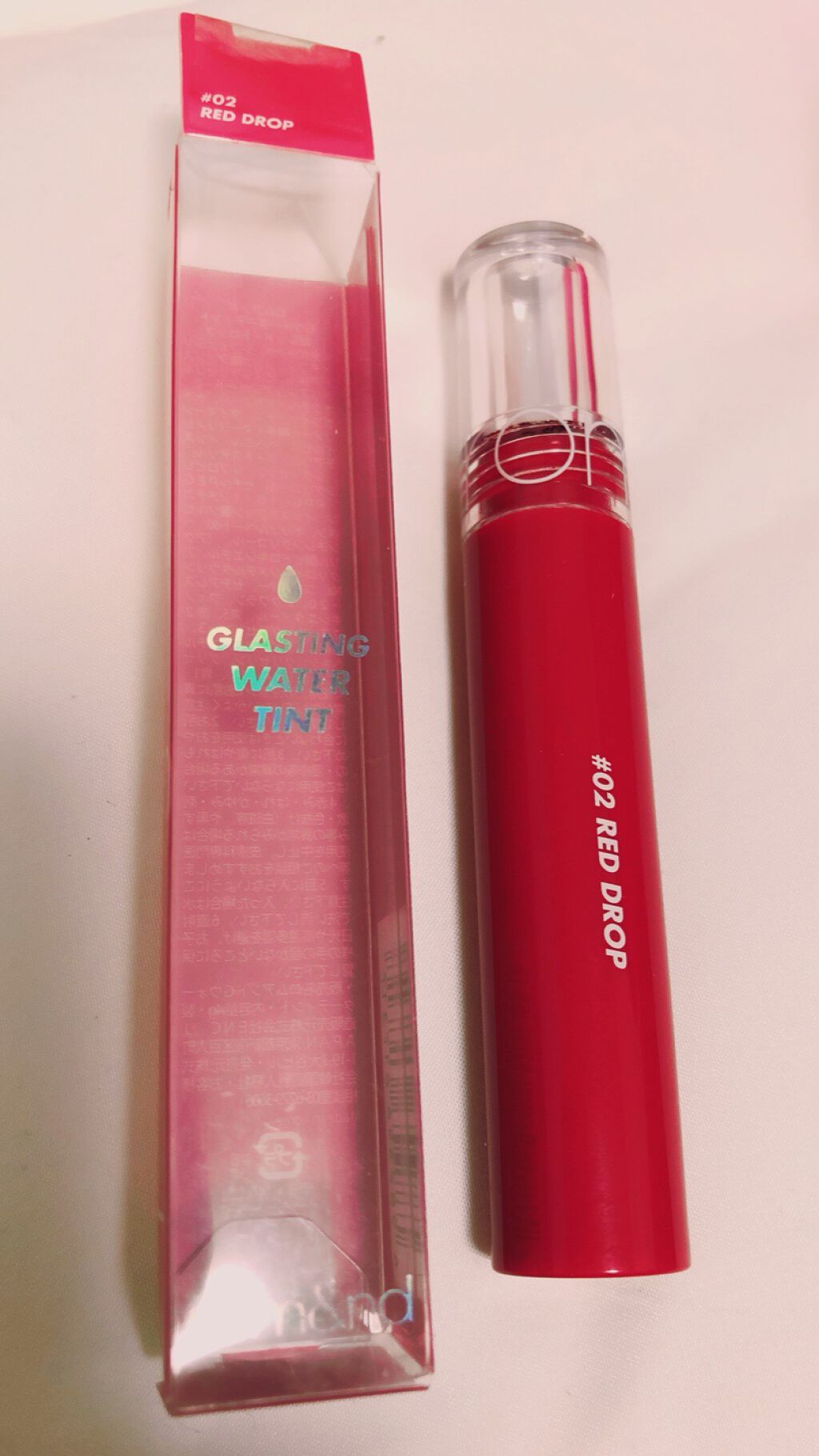 グラスティングウォーターティント/rom&nd/リップティントを使ったクチコミ（2枚目）