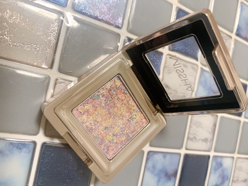 グリッタープリズム シャドウ VL01/MISSHA/グリッターを使ったクチコミ（2枚目）