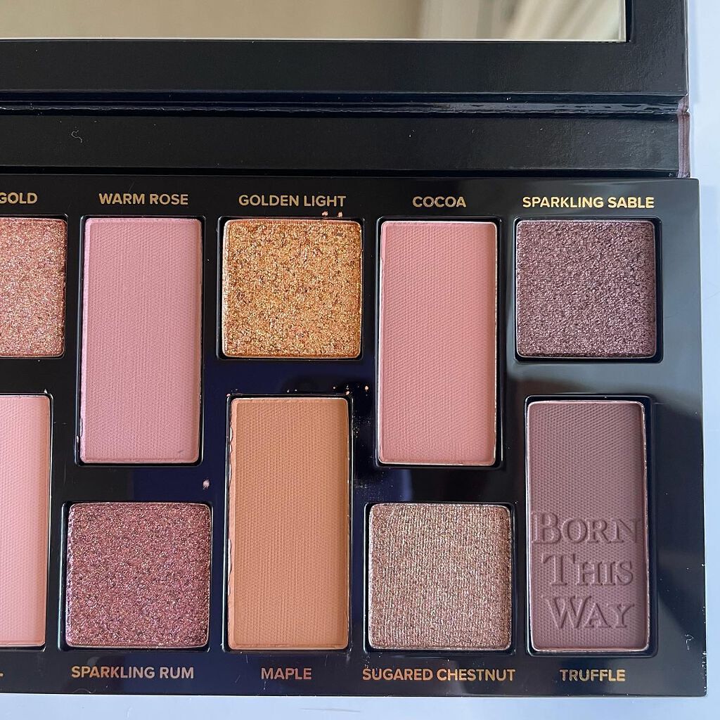 ボーン ディス ウェイ ザ ナチュラル ヌード アイシャドウ パレット/Too Faced/アイシャドウパレットを使ったクチコミ(4枚目)