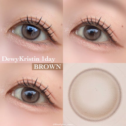 Dewy Kristin/Hapa kristin/カラーコンタクトレンズを使ったクチコミ(3枚目)