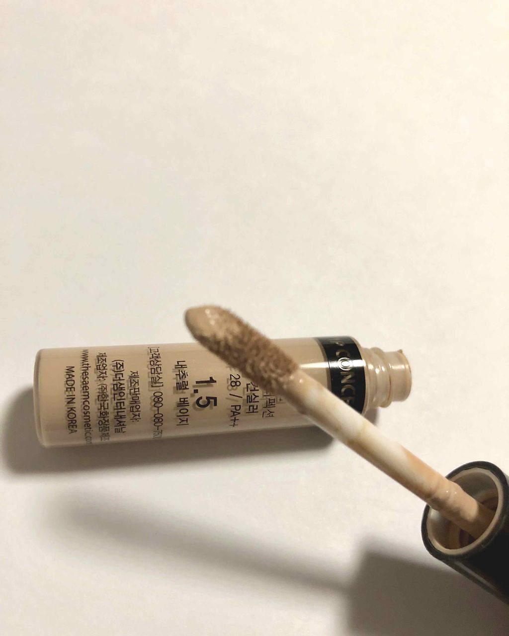 カバーパーフェクション チップコンシーラー/the SAEM/リキッドコンシーラーを使ったクチコミ(2枚目)