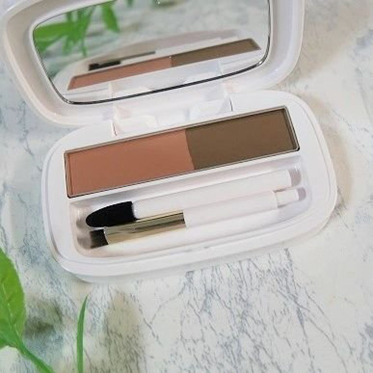 パウダーアイブロウ PB ピンクブラウン/media luxe/パウダーアイブロウを使ったクチコミ（2枚目）