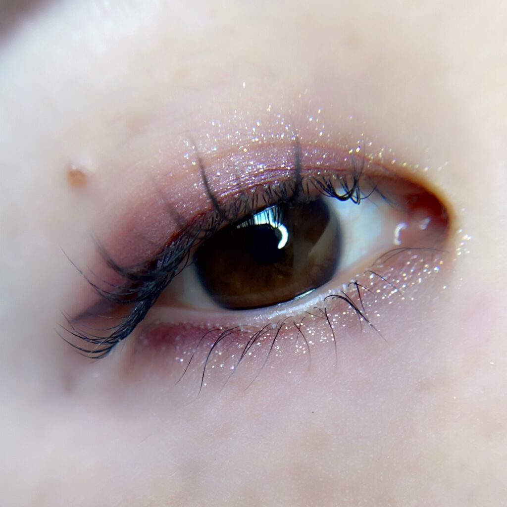 ザ アイシャドウ L 161 Gleamy Pond/ADDICTION/単色アイシャドウを使ったクチコミ（3枚目）