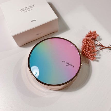 ピンクティーツリーカバークッション/APLIN/クッションファンデーションを使ったクチコミ(1枚目)