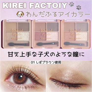 わんだふるアイカラー/KIREI FACTORY/パウダーアイシャドウを使ったクチコミ（1枚目）