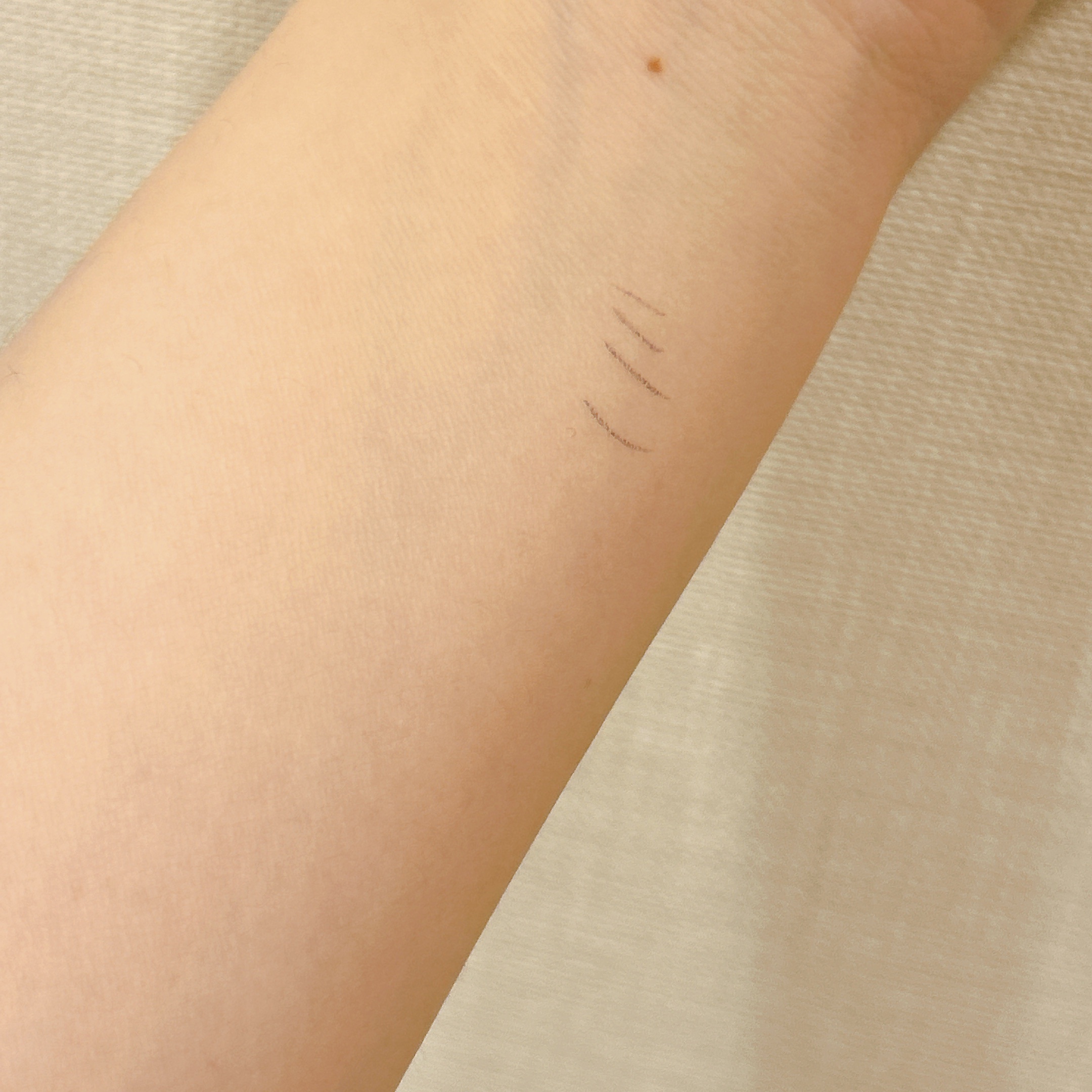 下まつげライナー 01 じまつげブラウン/CipiCipi/リキッドアイライナーを使ったクチコミ（3枚目）