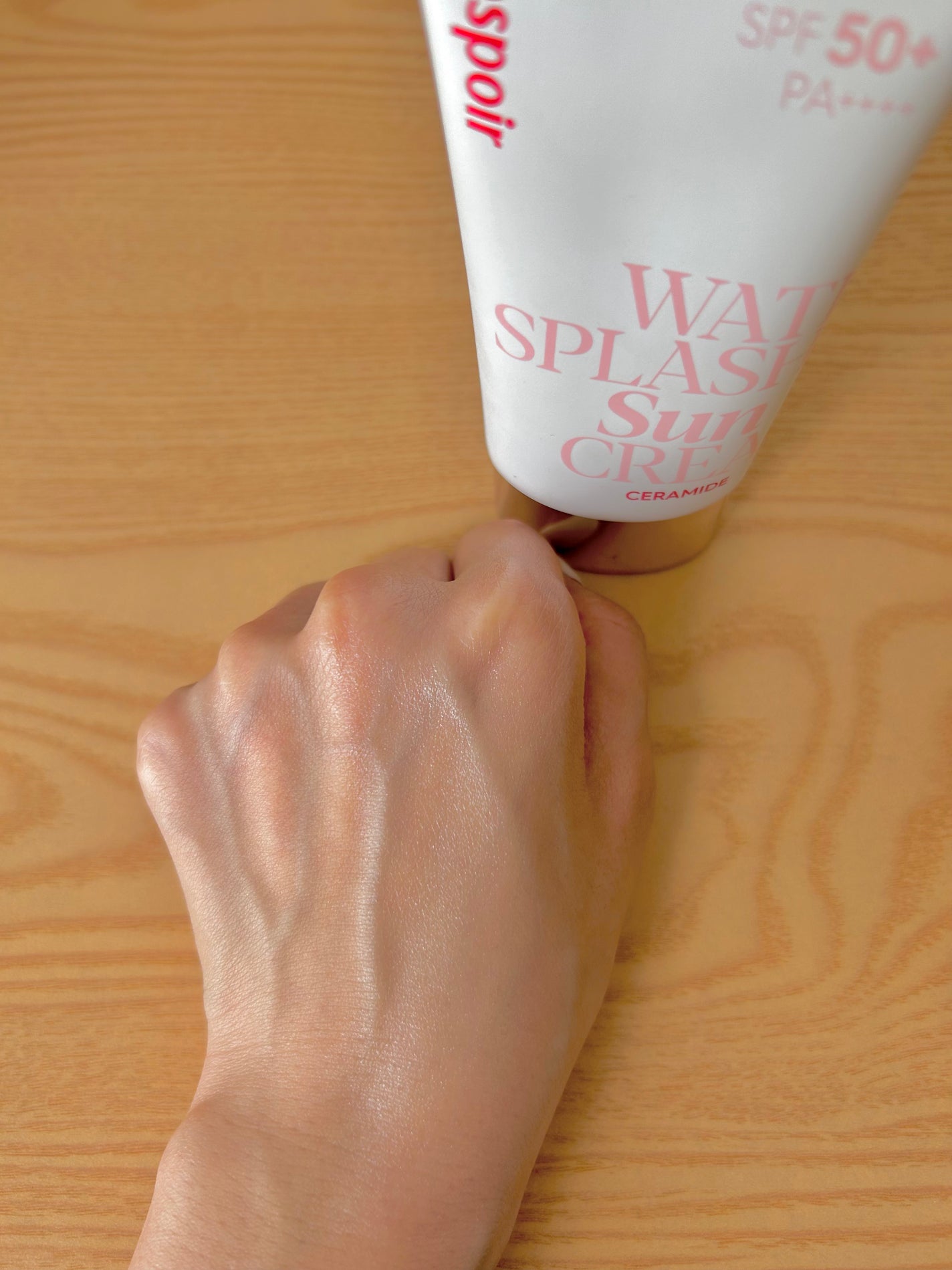 ウォータースプラッシュサンクリーム セラミド/espoir/日焼け止めクリームを使ったクチコミ(2枚目)
