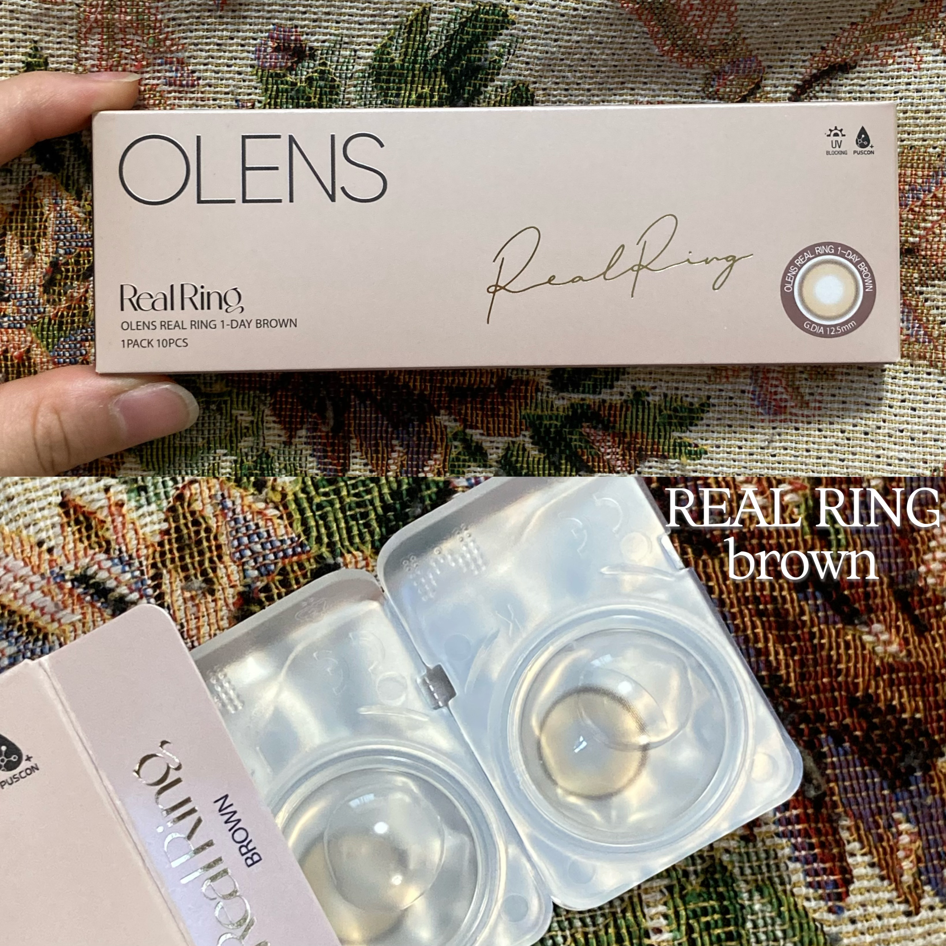 Real Ring 1day ブラウン/OLENS/ワンデー（１DAY）カラコンを使ったクチコミ（2枚目）