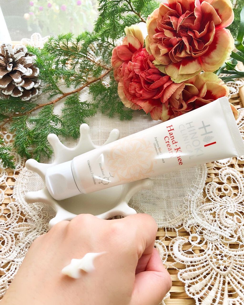 ヒノキハンド・ニークリーム/ヒノキ肌粧品/ハンドクリームを使ったクチコミ(3枚目)